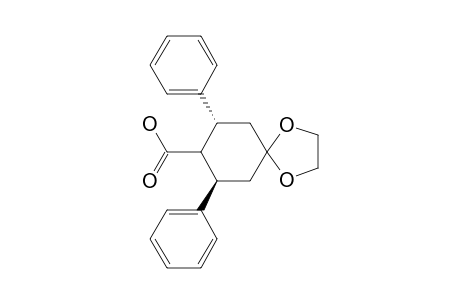trans-2,6-Diphenyl-4,4-ethylenedioxycyclohexane-1-carboxylic-acid