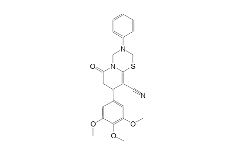 2H,6H-pyrido[2,1-b][1,3,5]thiadiazine-9-carbonitrile, 3,4,7,8-tetrahydro-6-oxo-3-phenyl-8-(3,4,5-trimethoxyphenyl)-