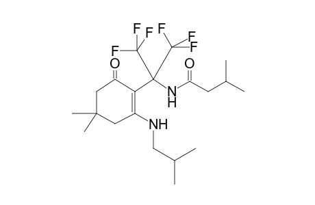 N-(2-{4,4-dimethyl-2-[(2-methylpropyl)amino]-6-oxocyclohex-1-en-1-yl}-1,1,1,3,3,3-hexafluoropropan-2-yl)-3-methylbutanamide