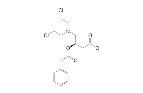 (R)-3-PHENYLACETYLOXY-4-[N,N-BIS-(2-CHLOROETHYL)-AMINO]-BUTYRIC-ACID