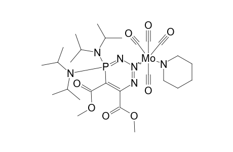 CIS-(ETA(1)-1,2,3,4-LAMBDA(5)-TRIAZAPHOSPHININE)-(PIPERIDINE)-TETRACARBONYLMOLIBDENUM-COMPLEX