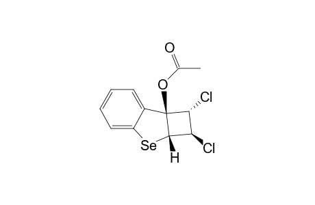 Benzo[b]cyclobuta[d]selenophene-7b(1H)-ol, 1,2-dichloro-2,2a-dihydro-, acetate, (1.alpha.,2.beta.,2a.beta.,7b.beta.)-