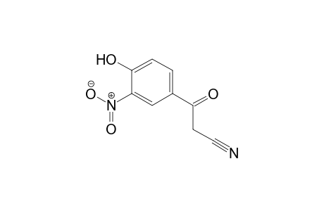 Benzenepropanenitrile, 4-hydroxy-3-nitro-.beta.-oxo-