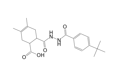 6-{[2-(4-tert-butylbenzoyl)hydrazino]carbonyl}-3,4-dimethyl-3-cyclohexene-1-carboxylic acid