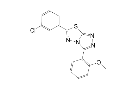 6-(3-chlorophenyl)-3-(2-methoxyphenyl)[1,2,4]triazolo[3,4-b][1,3,4]thiadiazole