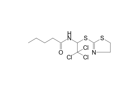 N-[2,2,2-trichloro-1-(4,5-dihydro-1,3-thiazol-2-ylsulfanyl)ethyl]pentanamide