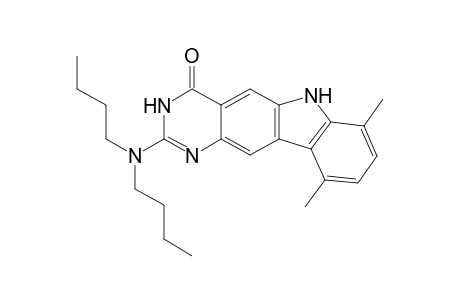 2-Dibutylamino-7,10-dimethyl-6H-pyrimido[5,4-b]carbazol-4(3H)-one