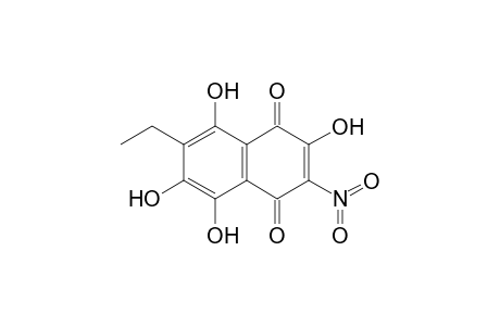 7-Ethyl-2,5,6,8-tetrahydroxy-3-nitronaphthalene-1,4-dione