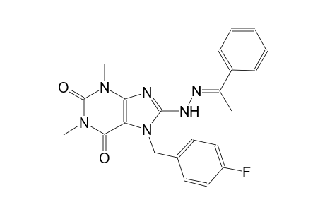 7-(4-fluorobenzyl)-1,3-dimethyl-8-[(2E)-2-(1-phenylethylidene)hydrazino]-3,7-dihydro-1H-purine-2,6-dione