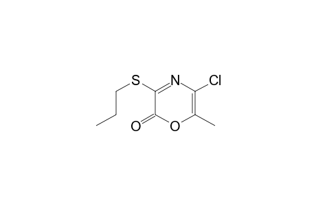5-Chloranyl-6-methyl-3-propylsulfanyl-1,4-oxazin-2-one