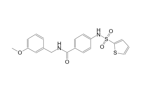 benzamide, N-[(3-methoxyphenyl)methyl]-4-[(2-thienylsulfonyl)amino]-