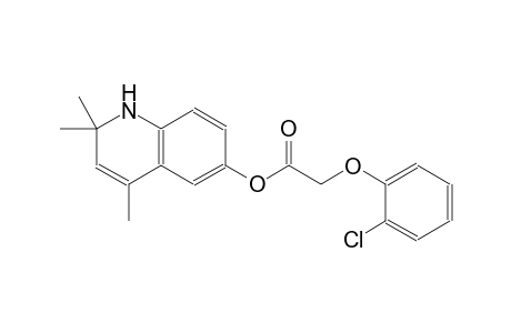 acetic acid, (2-chlorophenoxy)-, 1,2-dihydro-2,2,4-trimethyl-6-quinolinyl ester
