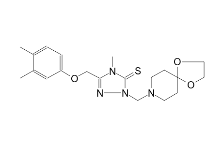 5-[(3,4-dimethylphenoxy)methyl]-2-(1,4-dioxa-8-azaspiro[4.5]dec-8-ylmethyl)-4-methyl-2,4-dihydro-3H-1,2,4-triazole-3-thione