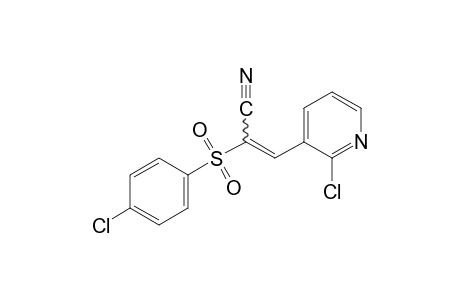 2-chloro-alpha-[(p-chlorophenyl)sulfonyl]-3-pyridineacrylonitrile