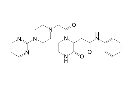 2-piperazineacetamide, 3-oxo-N-phenyl-1-[[4-(2-pyrimidinyl)-1-piperazinyl]acetyl]-