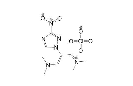 (Z)-N-(3-(dimethylamino)-2-(3-nitro-1H-1,2,4-triazol-1-yl)allylidene)-N-methylmethanaminium perchlorate