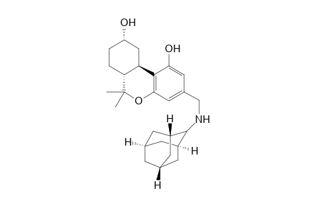 (6aR,9S,10aR)-6,6-dimethyl-3-({[(1r,3r,5r,7r)-adamantan-2-yl]amino}methyl)-6H,6aH,7H,8H,9H,10H,10aH-benzo[c]isochromene-1,9-diol