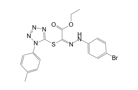 ethyl (2E)-[(4-bromophenyl)hydrazono]{[1-(4-methylphenyl)-1H-tetraazol-5-yl]sulfanyl}ethanoate