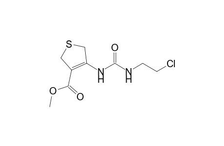 3-Thiophenecarboxylic acid, 4-[[[(2-chloroethyl)amino]carbonyl]amino]-2,5-dihydro-, methyl ester