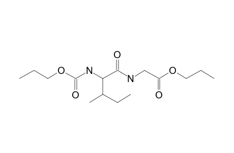 L-Isoleucylglycine, N-propoxycarbonyl-, propyl ester