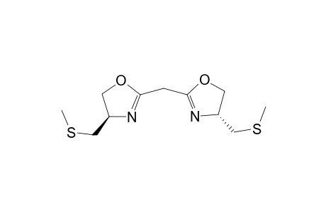 (4R)-4-(methylsulfanylmethyl)-2-[[(4R)-4-(methylsulfanylmethyl)-4,5-dihydrooxazol-2-yl]methyl]-4,5-dihydrooxazole