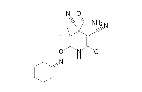 4-Pyridinecarboxamide, 6-chloro-4,5-dicyano-2-[(cyclohexylidenamino)oxy]-1,2,3,4-tetrahydro-3,3-dimethyl-