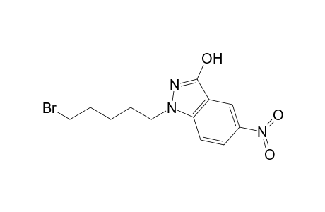 1-(5-Bromopentyl)-5-nitro-1H-indazol-3-ol