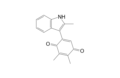 2,3-Dimethyl-5-(2-methyl-1H-indol-3-yl)benzo-1,4-quinone