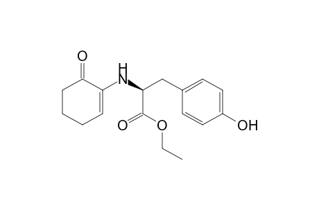 (2S)-3-(4-hydroxyphenyl)-2-[(6-ketocyclohexen-1-yl)amino]propionic acid ethyl ester