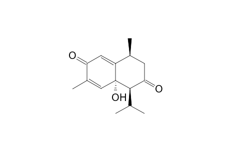 (1R,4R)-8a(.alpha.)-Hydroxy-1-isopropyl-4,7-dimethyl-1,2,3,4,6,8a-hexahydro-naphthalene-2,6-dione