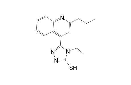 4-ethyl-5-(2-propyl-4-quinolinyl)-4H-1,2,4-triazole-3-thiol
