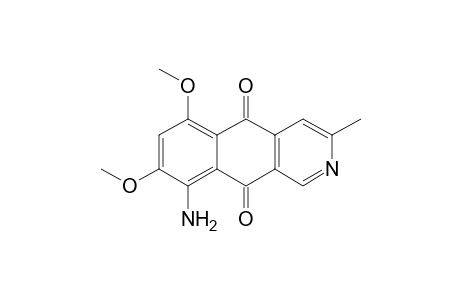 Benz[g]isoquinoline-5,10-dione, 9-amino-6,8-dimethoxy-3-methyl-