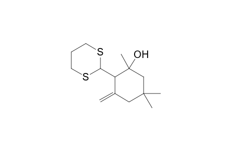 2-[1,3]Dithian-2-yl-1,5,5-trimethyl-3-methylene-cyclohexanol