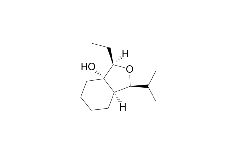 (1R*,2R*,4S*,5S*)-2-Ethyl-3-oxa-9-(2'-propyl)bicyclo[4.3.0]nonan-1-ol