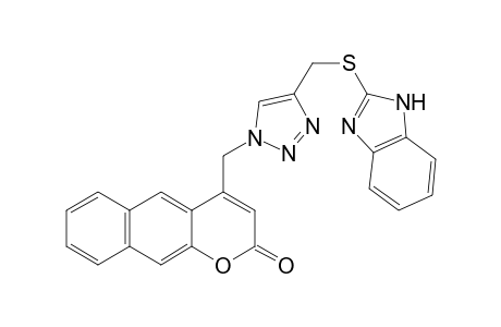 4-((4-(((1H-benzo[d]imidazol-2-yl)thio)methyl)-1H-1,2,3-triazol-1-yl)methyl)-2H-benzo[g]chromen-2-one