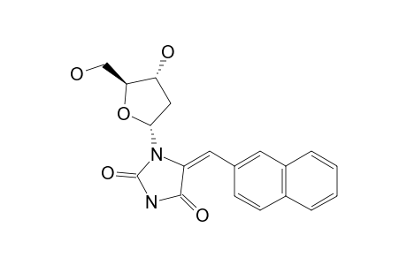 (Z)-1-(2-DEOXY-ALPHA-D-ERYTHRO-PENTOFURANOSYL)-5-(2-NAPHTHYLMETHYLENE)-2,4-IMIDAZOLIDINEDIONE