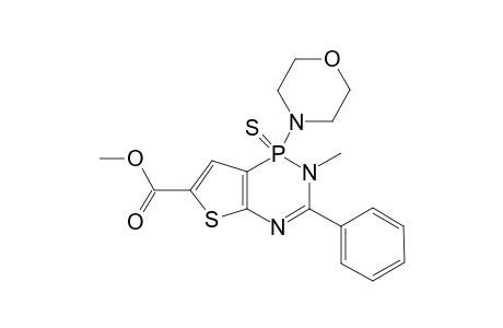 6-Carbomethoxy-2-methyl-1-morpholin-4-yl-3-phenyl-1,2-dihydrothieno[3,2-c][1,5,2]diazaphosphinine 1-thioxide