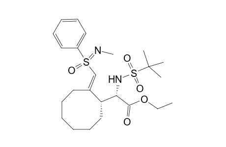Ethyl (E,Ss,2S,3R)-{[2-(N-methyl-S-phenylsulfonimidoyl)methylene]cyclooctyl}-(2'-methylpropane-2'-sulfonylamino)-acetate