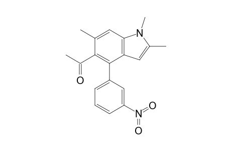 1,2,6-Trimethyl-4-(3-nitrophenyl)-5-acetylindole