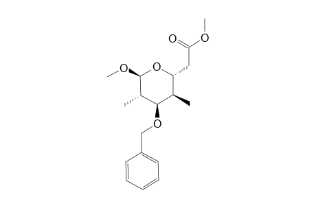 ((2R,3R,4R,5S,6S)-4-Benzyloxy-6-methoxy-3,5-dimethyl-tetrahydro-pyran-2-yl)-acetic acid methyl ester