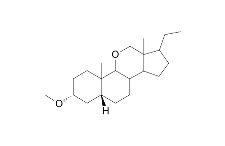 3.alpha.-methoxy-11-oxa-5.beta.-preganae