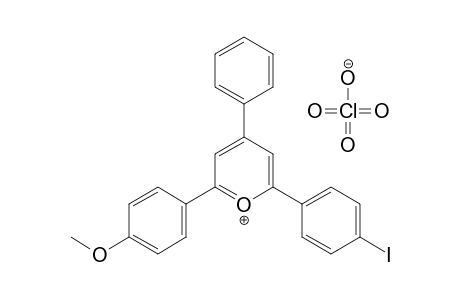 2-(p-iodophenyl)-6-(p-methoxyphenyl)-4-phenylpyrylium perchlorate