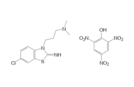 6-chloro-3-(3-dimethylaminopropyl)-2-iminobenzothiazole, picrate