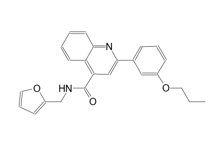 N-(2-furylmethyl)-2-(3-propoxyphenyl)-4-quinolinecarboxamide