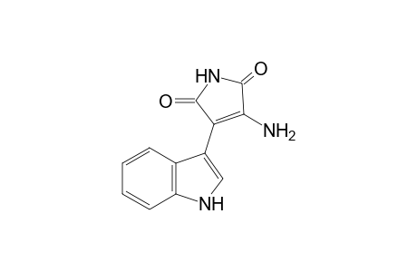 1H-Pyrrole-2,5-dione, 3-amino-4-(1H-indol-3-yl)-