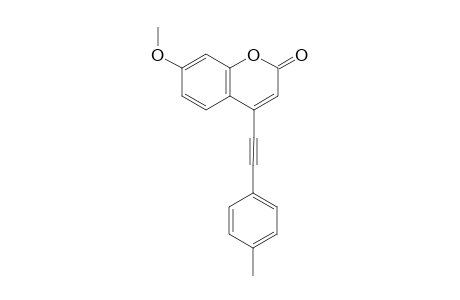 7-methoxy-4-(p-tolylethynyl)-2H-chromen-2-one