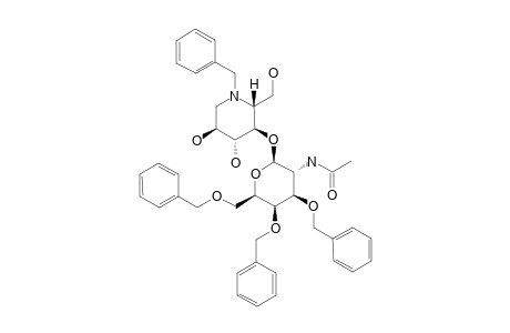 4-O-(2-ACETAMIDO-3,4,6-TRI-O-BENZYL-2-DEOXY-BETA-D-GALACTOPYRANOSYL)-N-BENZYL-1,5-DIDEOXY-1,5-IMINO-D-GLUCITOL