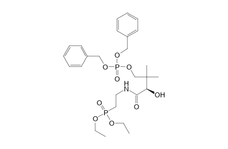 Dibenzyl {4- {[ 2'-(diethoxyphosphoryl)ethyl]amino}-3-hydroxy-2,2-dimethyl-4-oxobutyl}-phosphate
