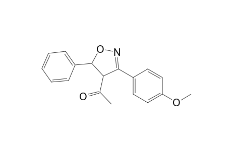Ethanone, 1-[4,5-dihydro-3-(4-methoxyphenyl)-5-phenyl-4-isoxazolyl]-