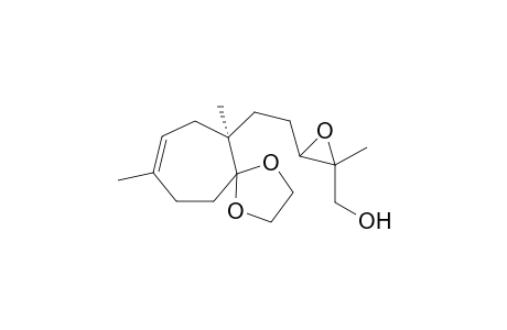 1,4-Dimethyl-4-[4-(hydroxymethyl)-3,4-epoxypentyl]-5,5-(ethylenedioxy)cycloheptene isomer